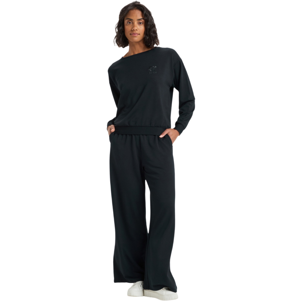 2025 Roxy Frauen Surfing By Moonlight Modal Blend Lounge Top ERJFT05008 - Anthracite